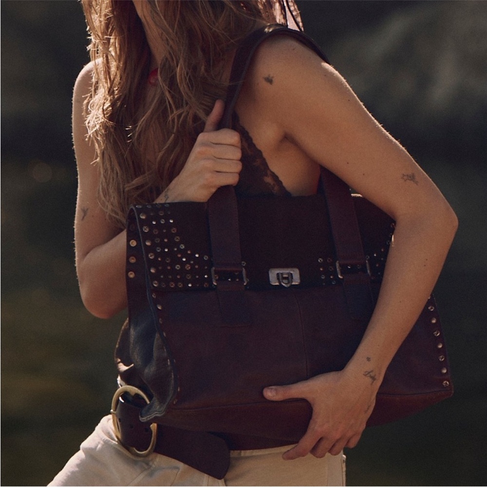 NWT Free People Shay Stud Tote - Picture 5 of 8